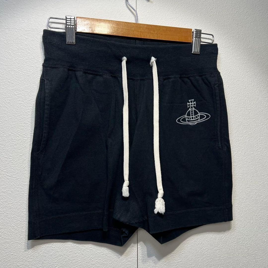 希少 ヴィヴィアンウエストウッド オーブプリント デザイン ハーフパンツ S