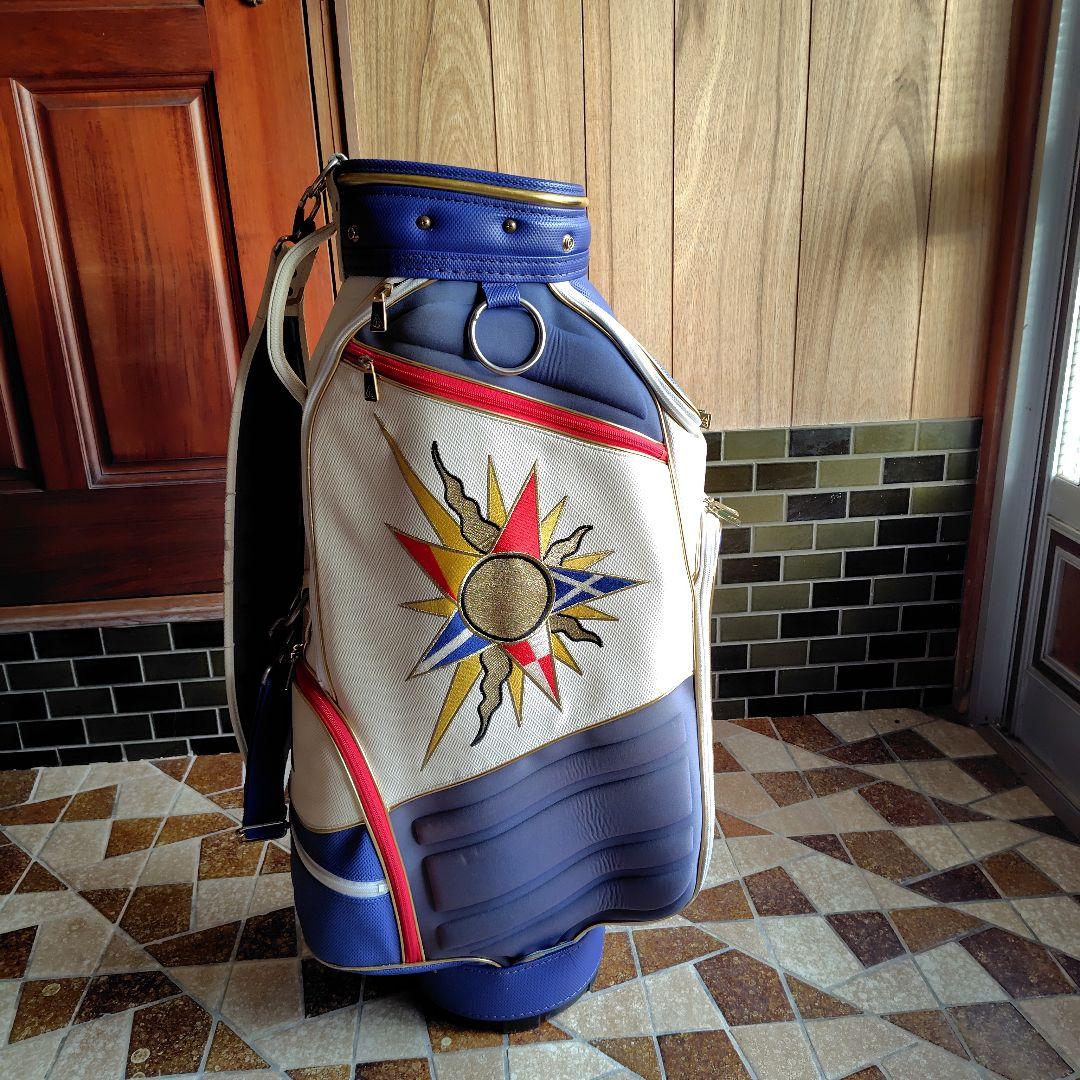 Js'ゴルフバッグ 太陽デザイン 合成皮革 #ジャンボ尾崎 キャディバッグ
