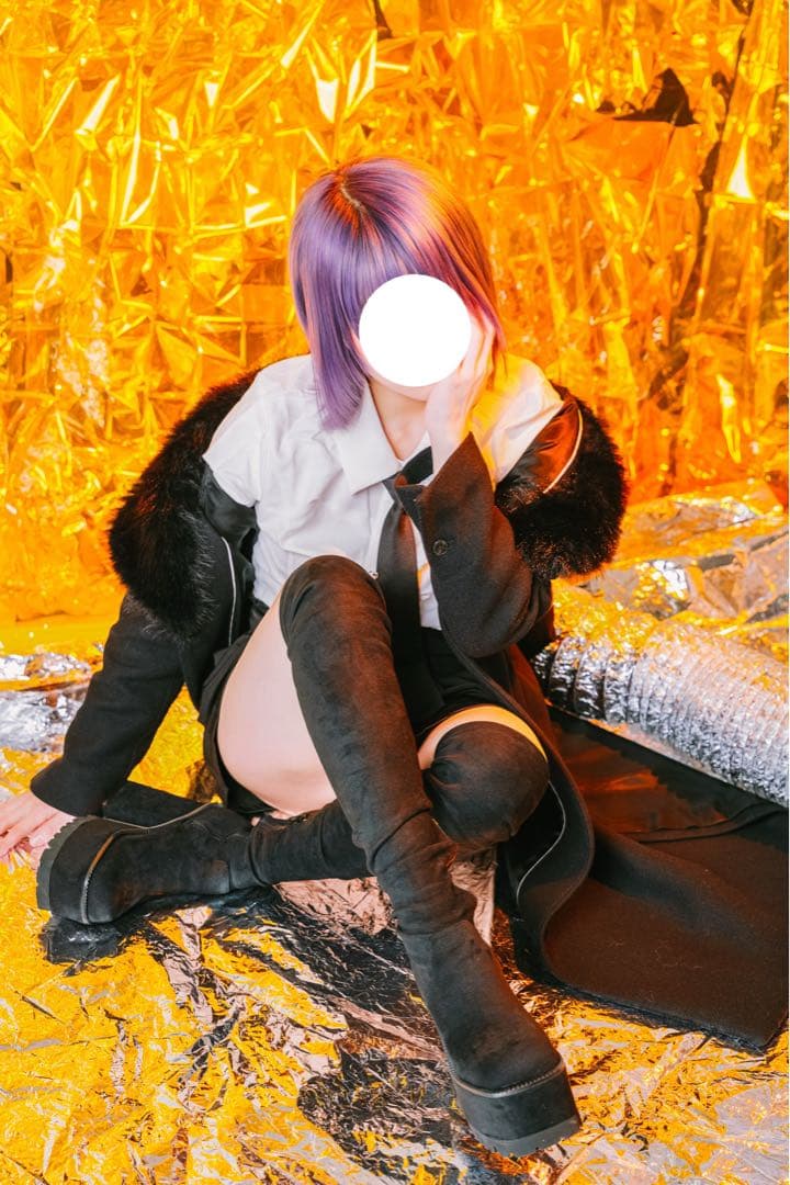 ま*る様 【EMODA】スクエアフィットロングブーツ Sサイズ