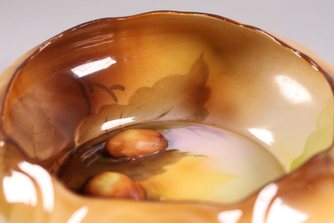 【CM291】オールドノリタケ 鉢 皿 19cm 1918年 ナッツ 陶磁器