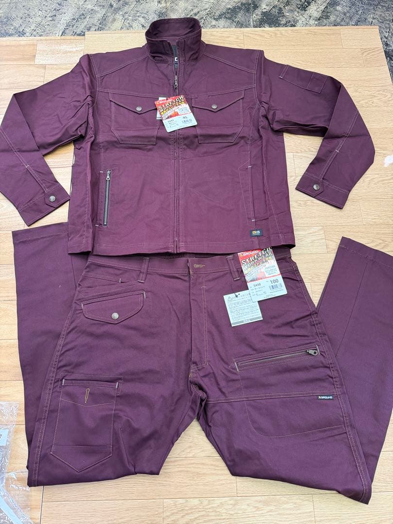 no　桑和　作業着　上下2セット