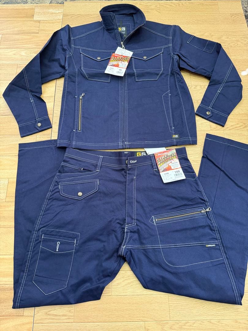 no　桑和　作業着　上下2セット