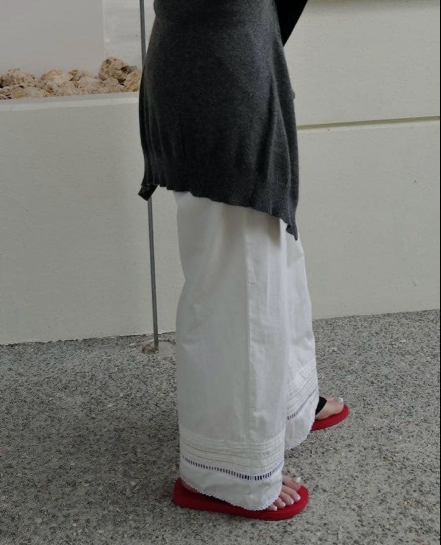 machatt コットンレースパンツ　ホワイト　正規