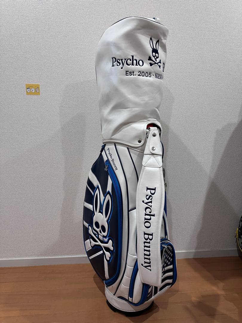 Psycho Bunny キャディバッグ 星条旗スカルデザイン 9.5型 美品