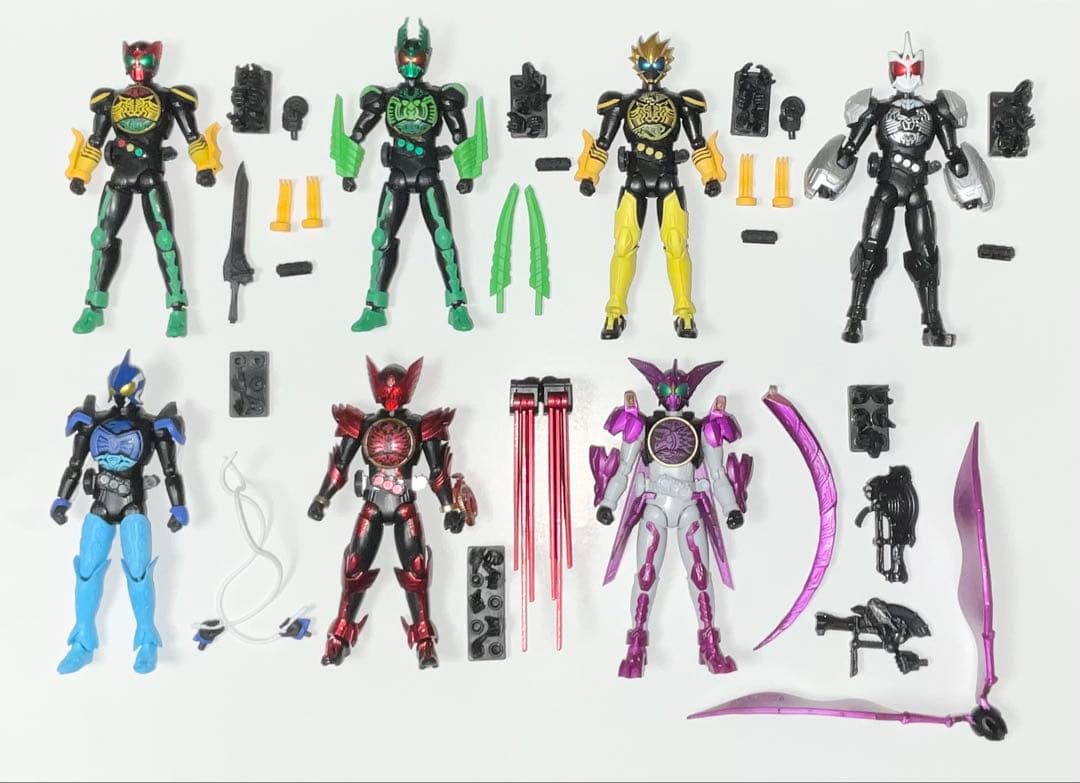 掌動-xx 仮面ライダー　オーズ　7体セット　組み立て済み品