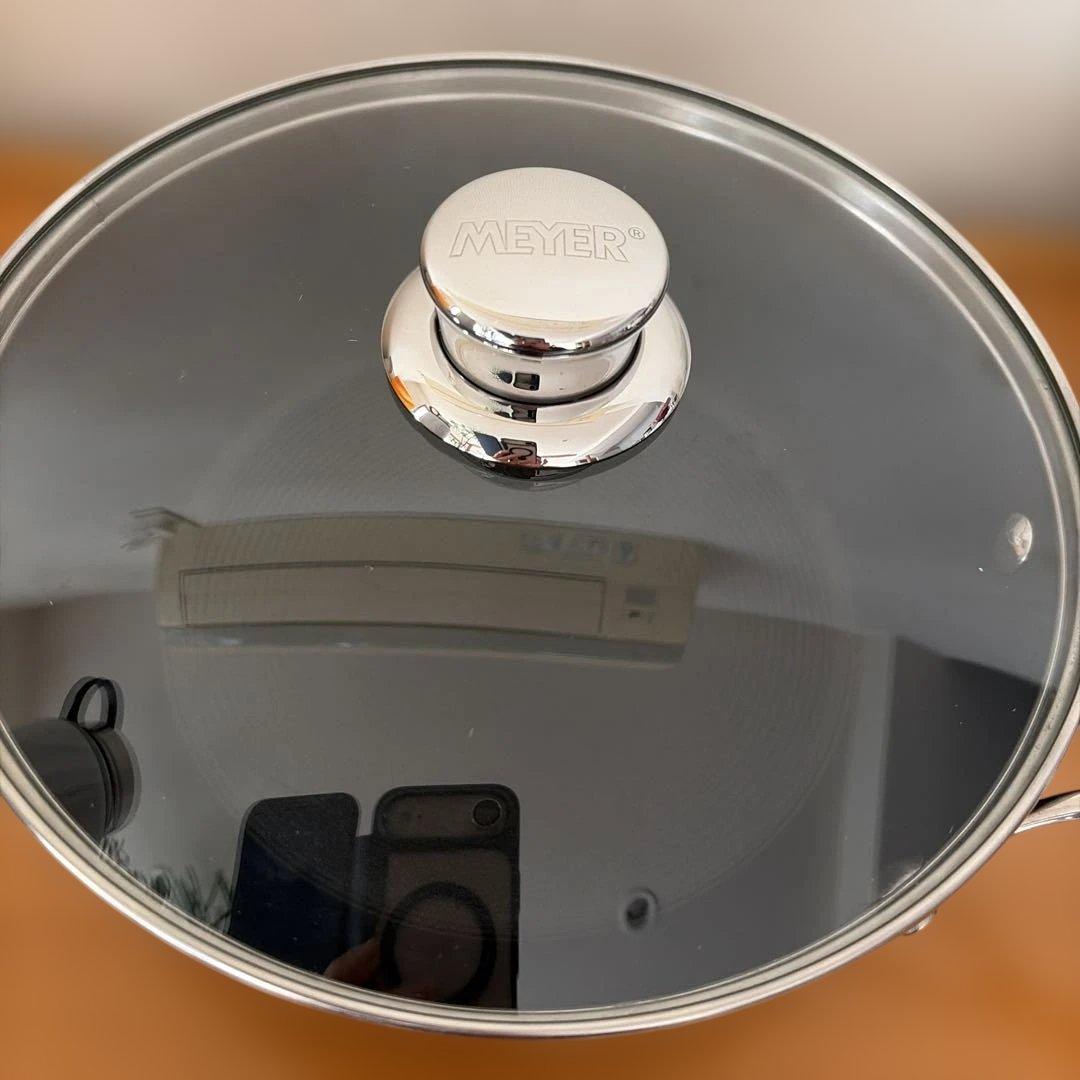 c*☆様 美品 Meyer マイヤー サーキュロン ディープフライパン ガラス蓋