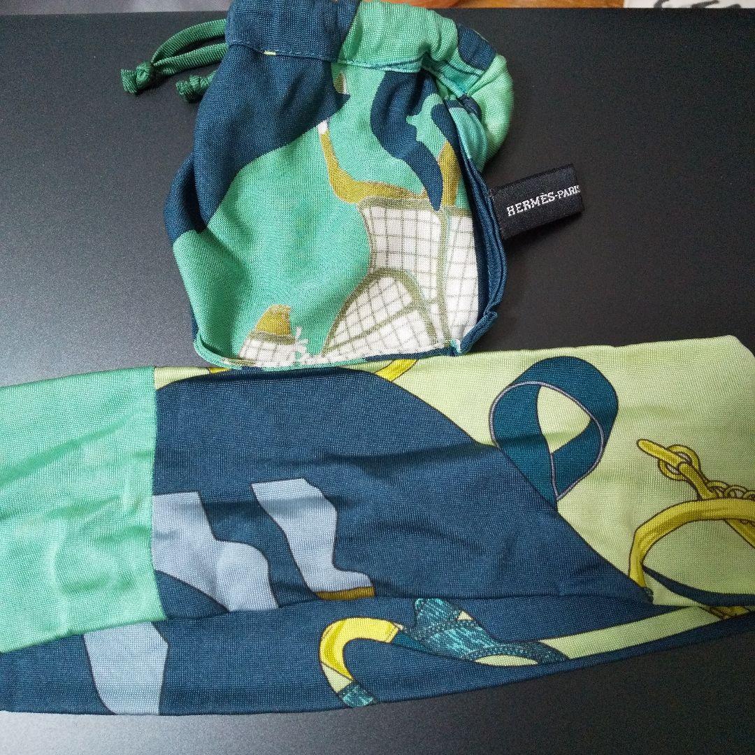 美品 HERMES エルメス ヘアバンド 袋付き
