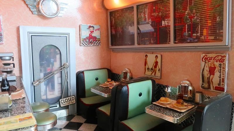ベティのダイナー 1950s Betty’s DINER ジオラマセット