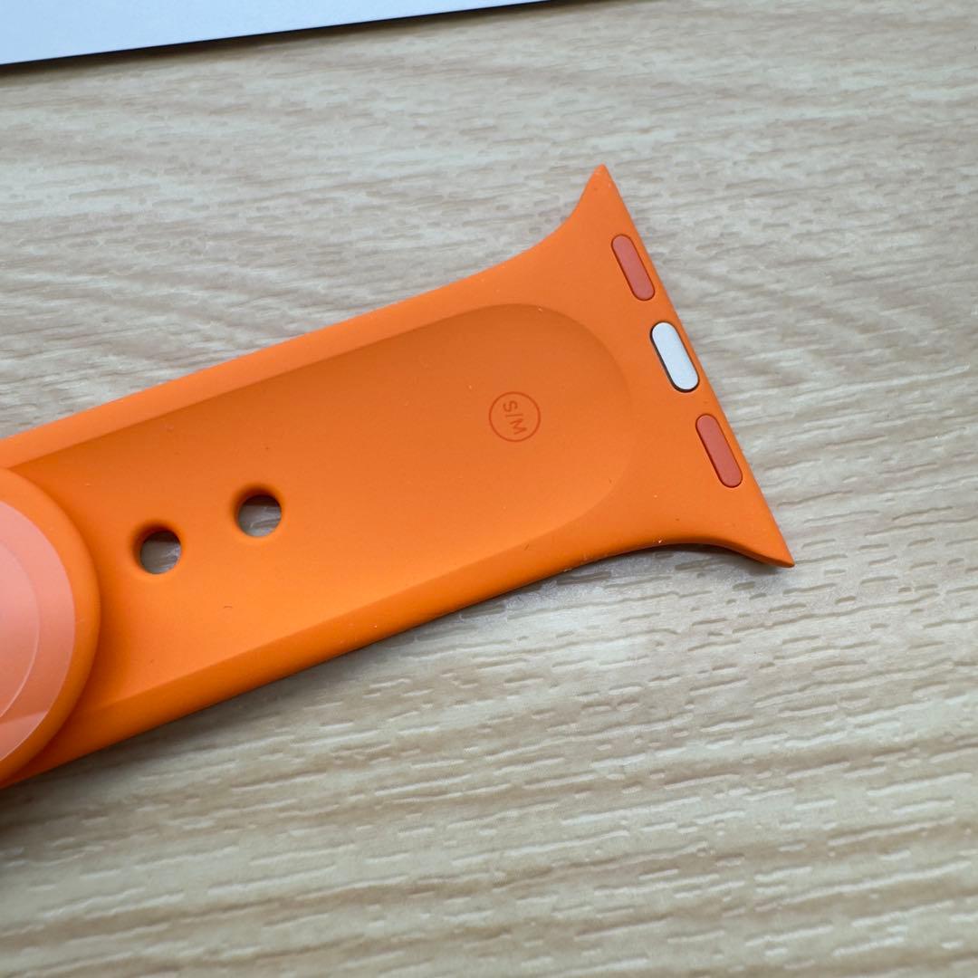 2761 未使用　Apple Watch エルメス　オレンジ　ラバーバンド