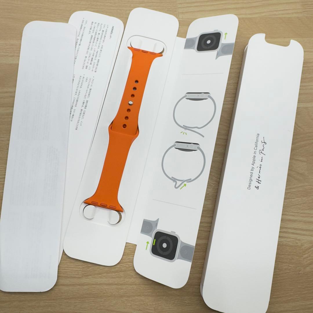 2761 未使用　Apple Watch エルメス　オレンジ　ラバーバンド
