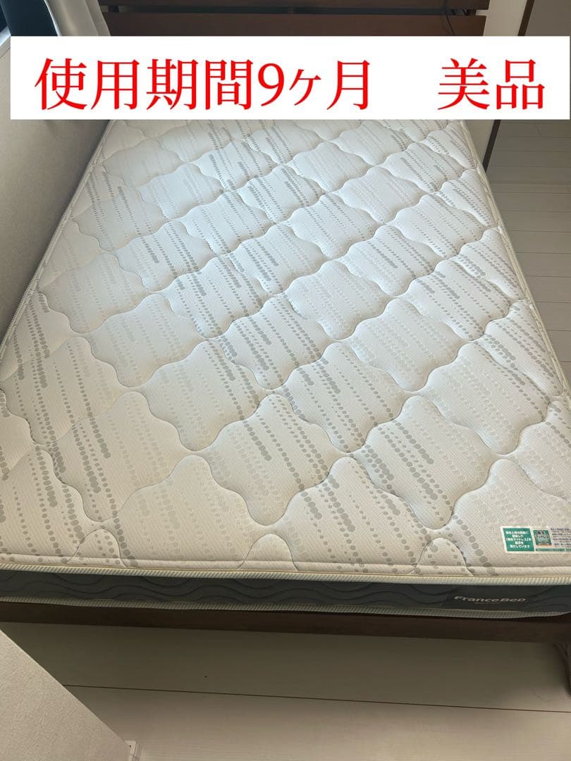 【使用期間9ヶ月】フランスベッド　セミダブル　TW-100