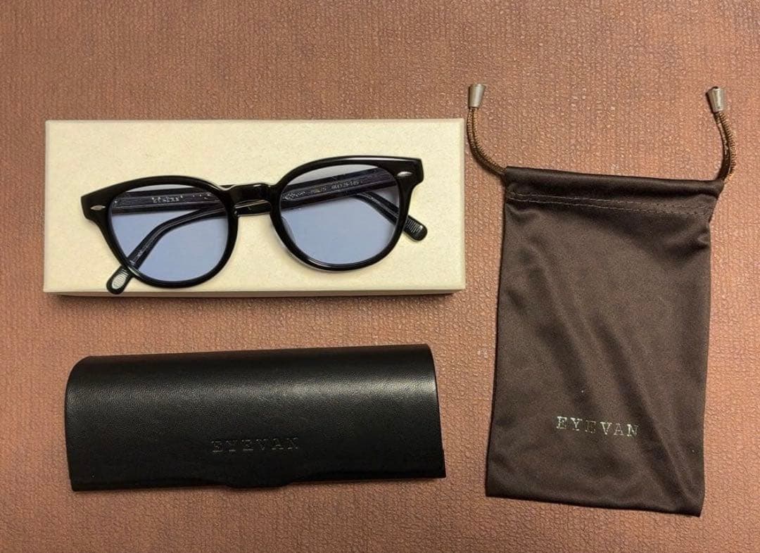 EYEVAN アイヴァン・カラーレンズ ライトブルー【美品】