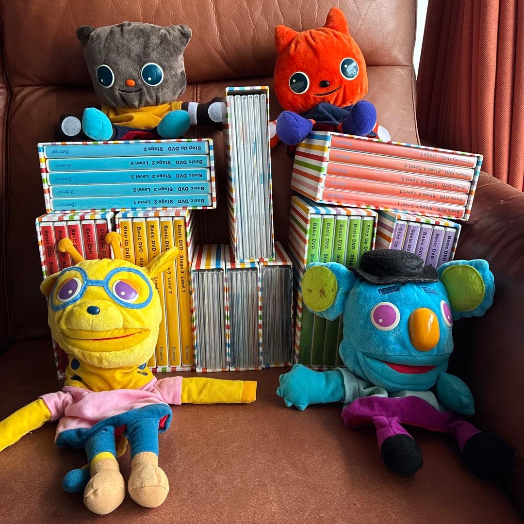 幼児英語教材ワールドワイドキッズ　DVD・CD ・CD-ROM パペット付き