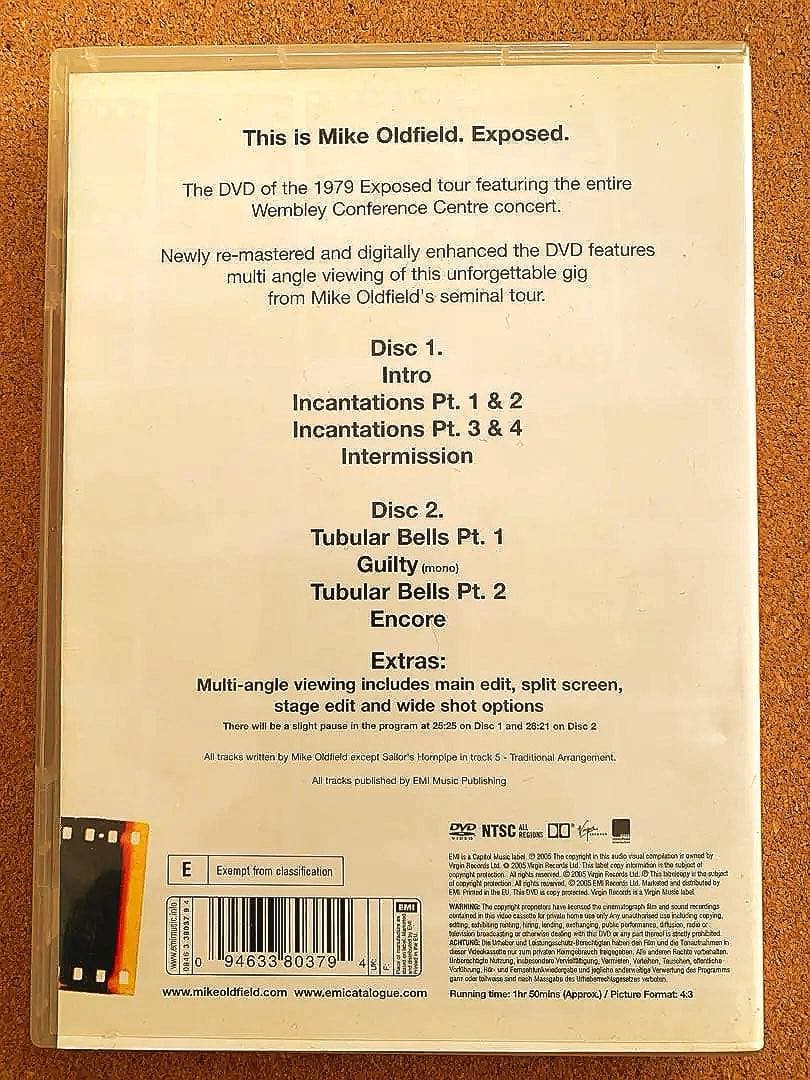 エクスポウズド/伝説の初期ライブ映像貴重2枚組」マイクオールドフィールド