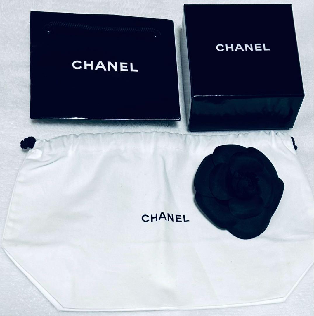 【CHANEL】シャネル◆花モチーフ◆カメリア ◆ブラック◆コサージュ