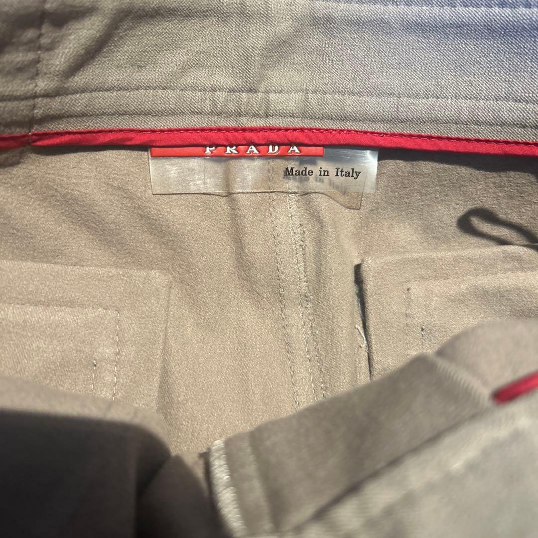 00s Prada sport gimmick cotton poly パンツ