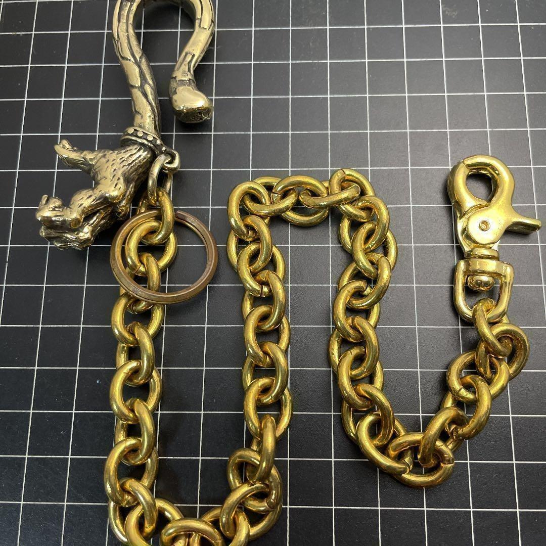 栓抜き！真鍮製（ブラス）★ハンド★ウォレットチェーン★