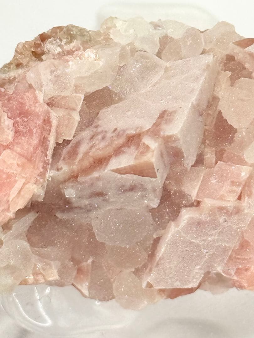 ロードクロサイト　江西省産　シュガーフローライト　蛍石　インカローズ　鉱物標本