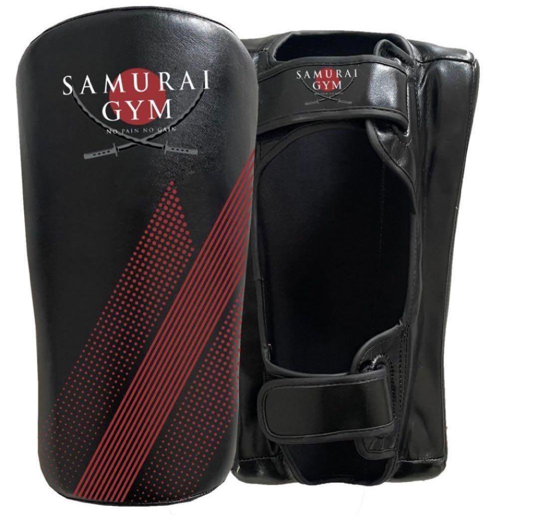 カーフキックダブルミット 左右利用できます 商材本革