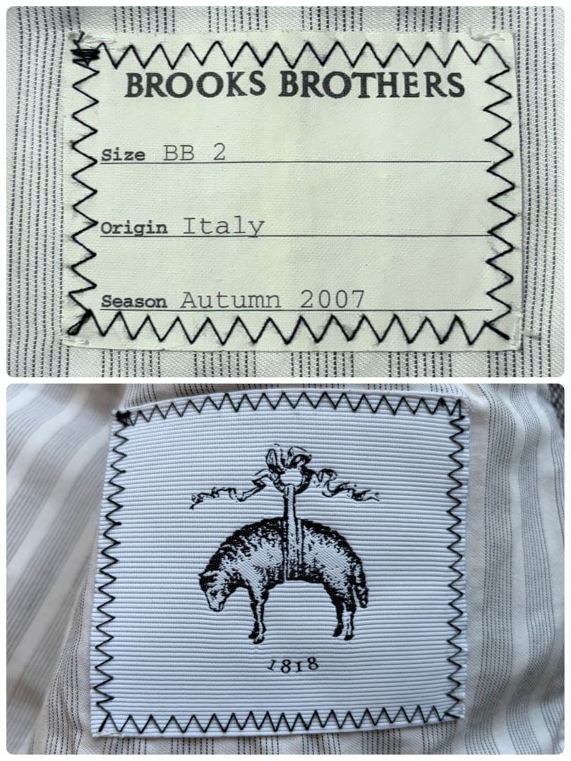 【美品】ブラックフリース ブルックスブラザーズ ダウンベスト ウール グレー L