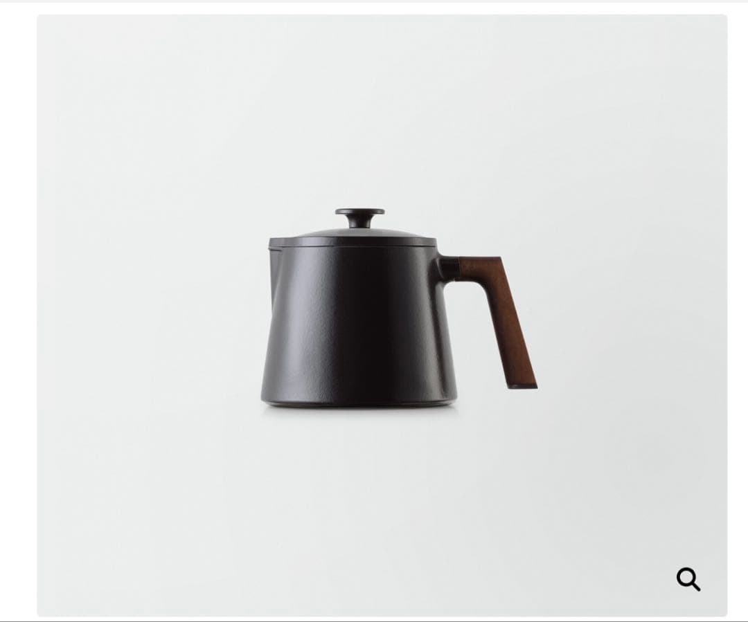 バーミキュラ黒 鋳鉄 スープポット木製ハンドル