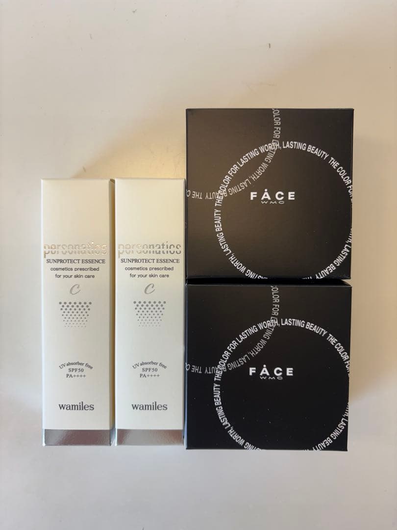 ワミレスフェイスルースパウダー×2 サンプロテクトエッセンスC×2