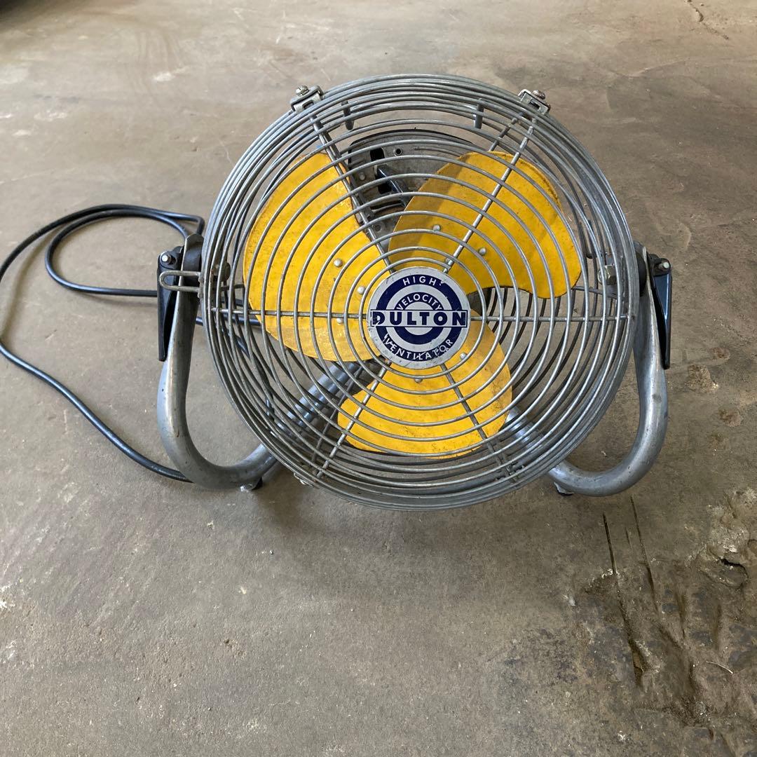 じ*ん様 DULTON ダルトン 金属製 レトロ サーキュレーター 扇風機 黄色