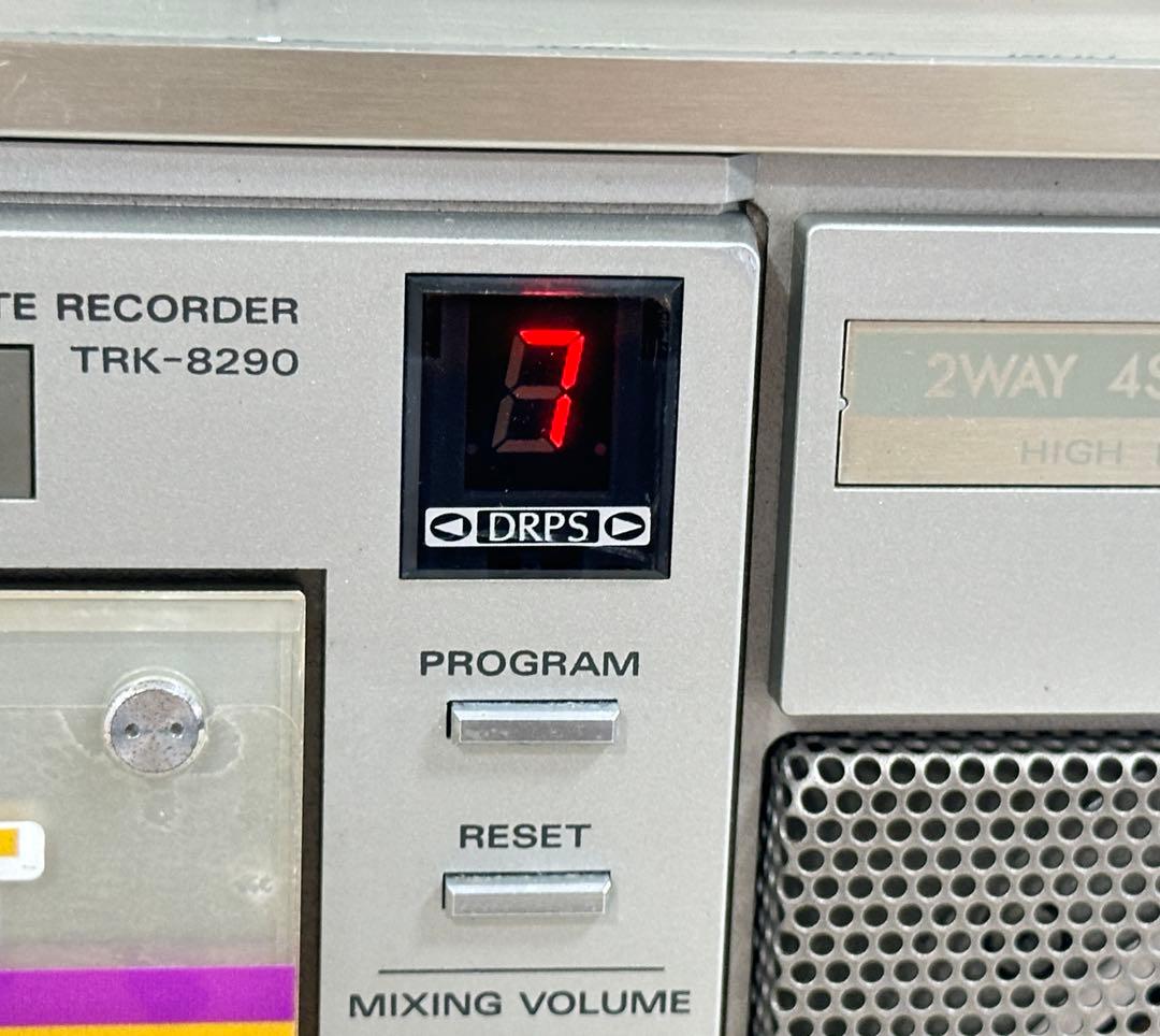 美品動作品| HITACHI 日立ラジカセ TRK-8290 昭和レトロ　ラジオ