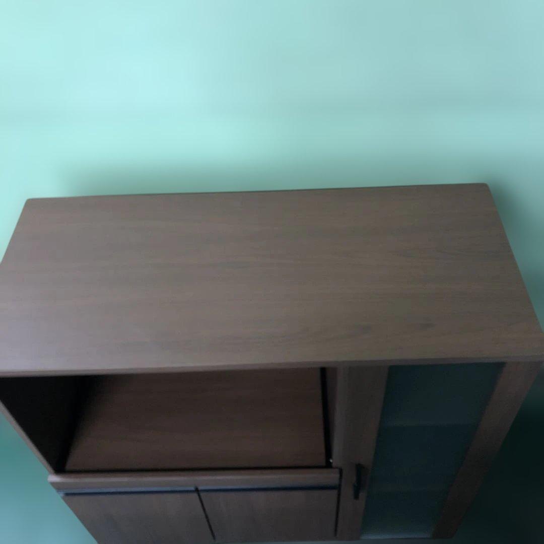 ニトリ レンジ台 フォルムN RE9090G 食器棚 ブラウン