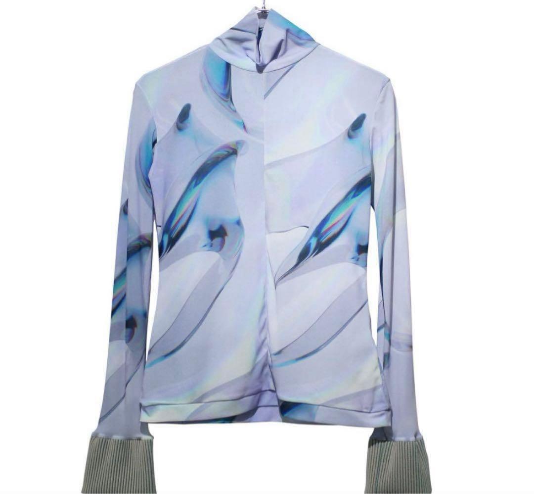 HATRA Hi Oyster トップス　ホワイト　パープル