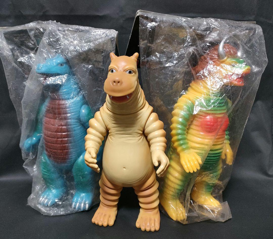 ブルマァク ダイゴロウ対ゴリアス ダイゴロウの母 ソフビ セット 怪獣大奮戦