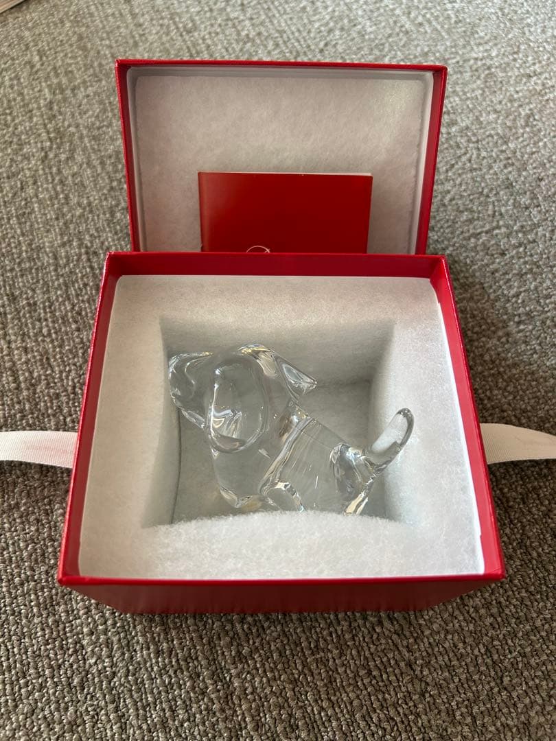 バカラ Baccarat クリスタル ミニマルズ 犬 置物