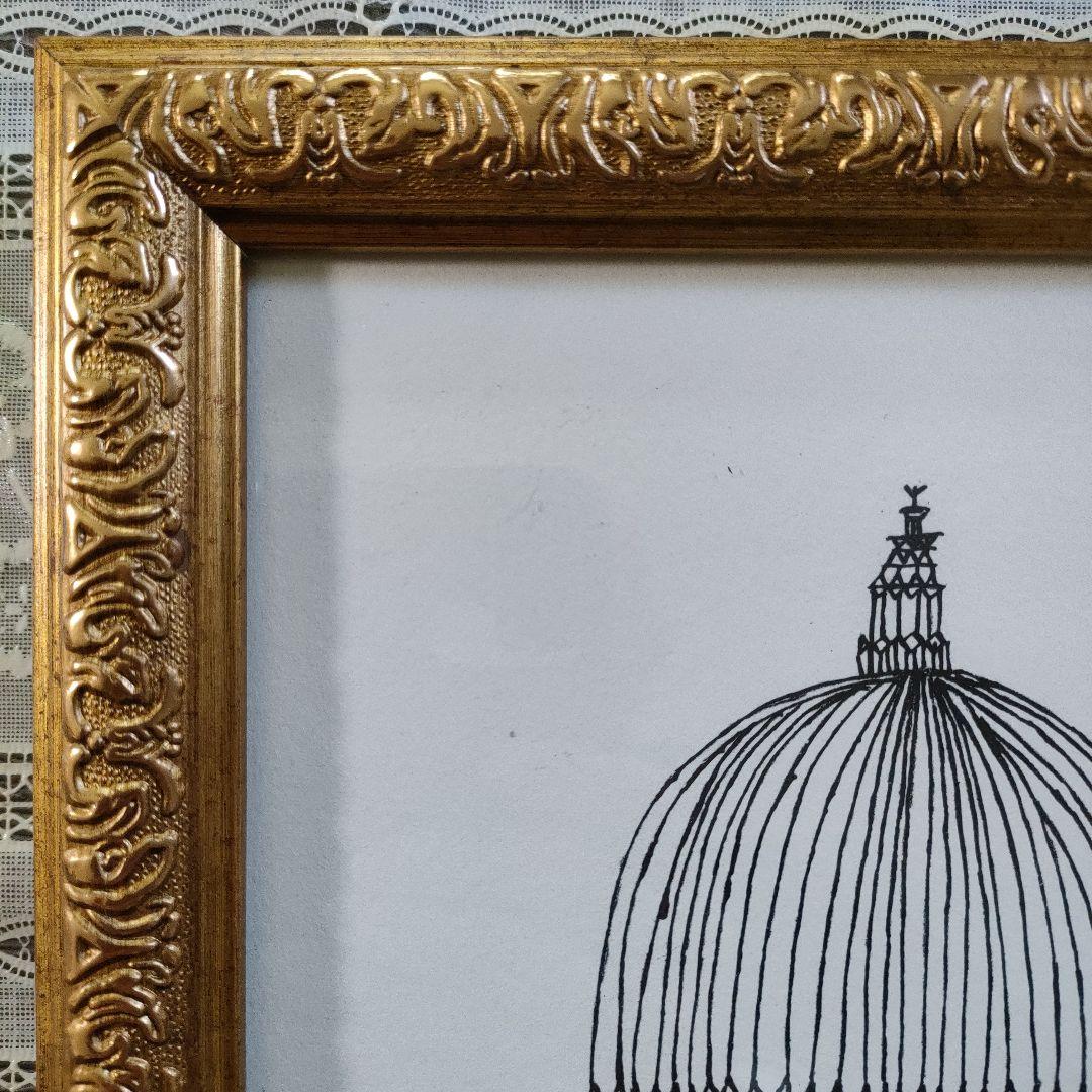 パウル・クレー Paul Klee リトグラフ『大聖堂』額装