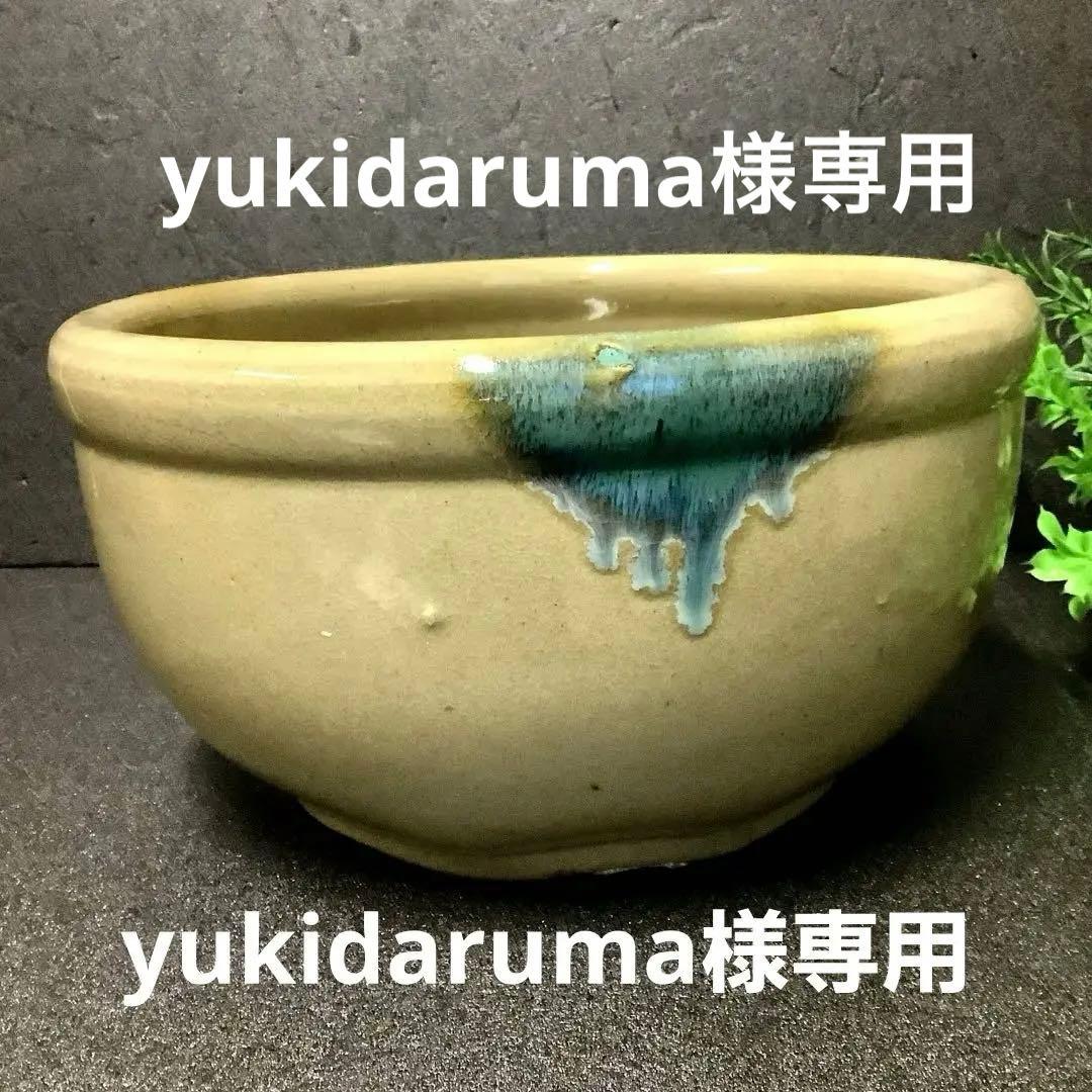 黄瀬戸　こね鉢・水鉢・花鉢・めだか鉢**昭和レトロ**