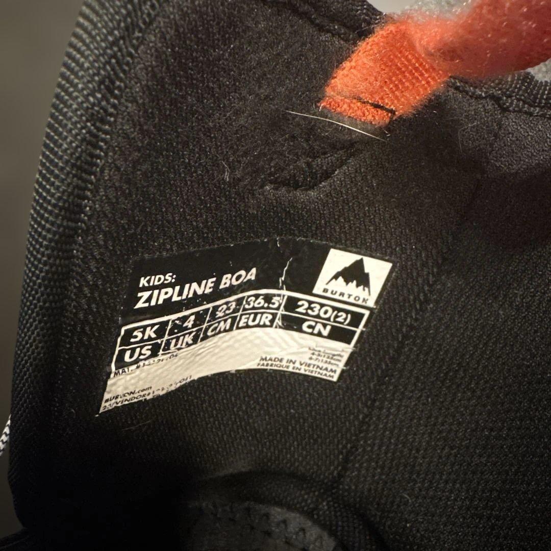 Burton　Zipline キッズ　スノーボードブーツ　23cm