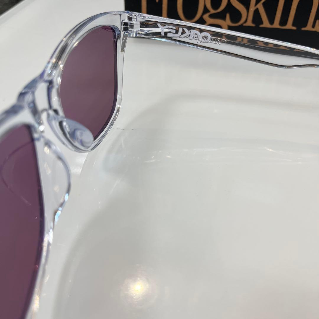 OAKLEYフロッグスキン9245 96 CLEAR /PRIZM VIOLET