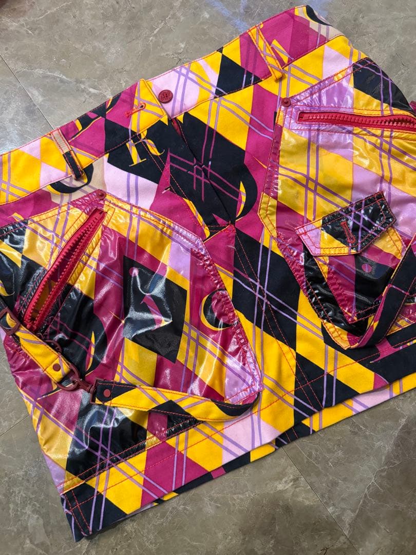 クリスチャンディオール　アーガイル　チェック柄タイトスカート