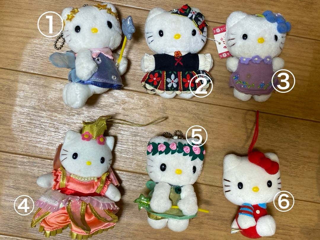 ハローキティ マスコット 12体まとめ売り／バラ売り可・経年品
