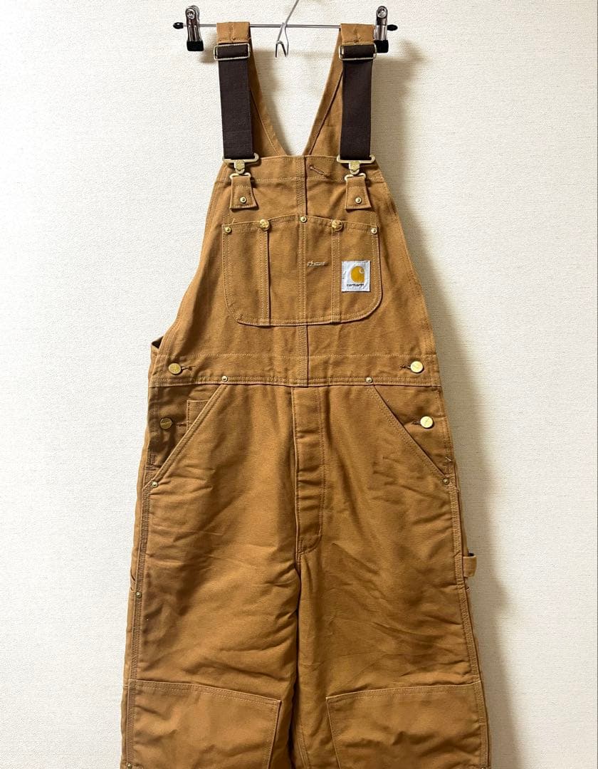 USA製 Carhartt カーハート ダック ダブルニー ビブオーバーオール