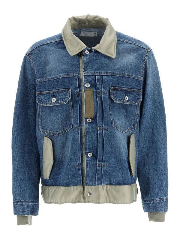 Sacai　ナイロンドッキングデニムジャケット 23-03000M　サイズ1