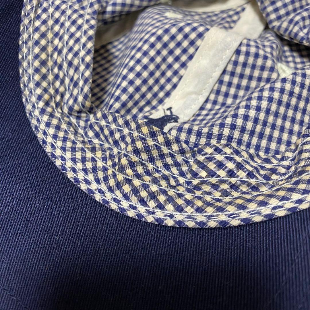 g*p様 90s ポロ ラルフローレン ギンガムチェック キャップ 刺繍ロゴ
