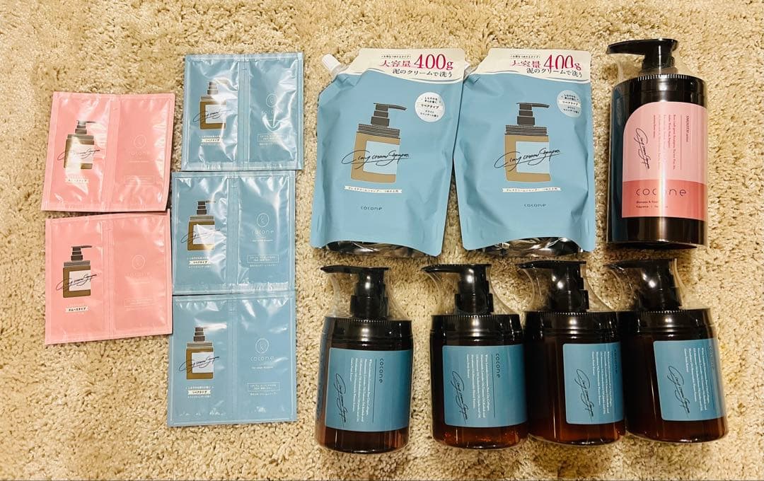 【新品】ココネクレイクリームシャンプー　リペアボトル5、詰め替え2 トラベル10
