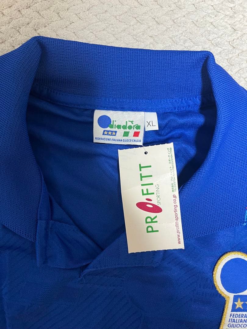 ディアドラ　イタリア代表　94年　W杯　選手用　ユニフォーム　バッジョ　XL