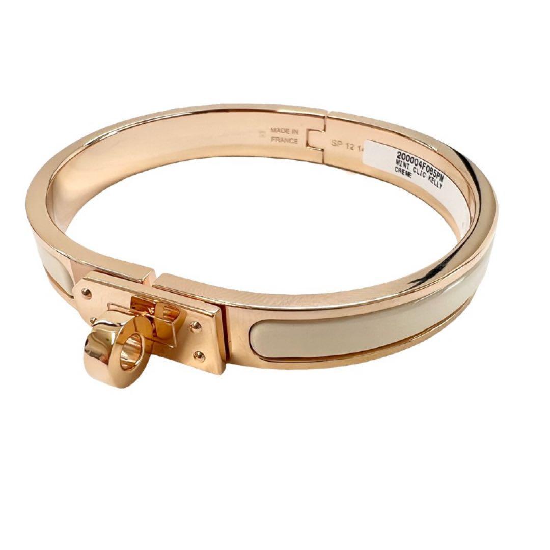 新品未使用 HERMES エルメス ミニクリックケリー PM クリーム PG金具