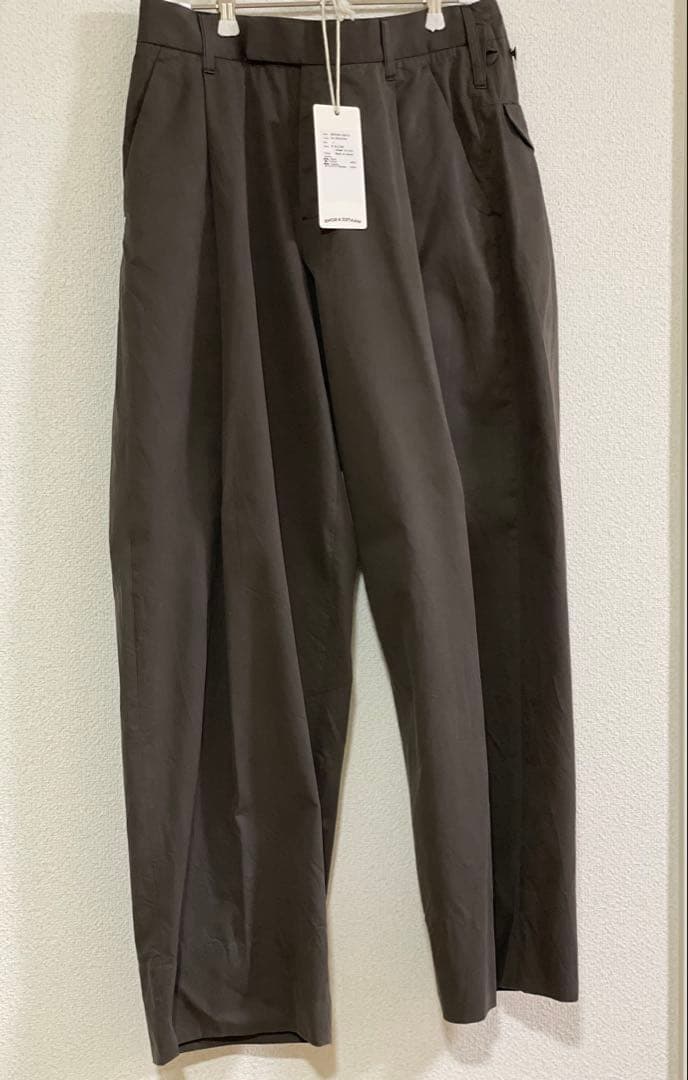 25SS MAATEE&SONS MILITARY SLACKS チャコール1