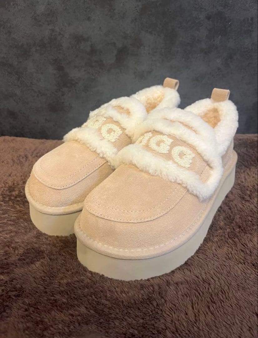UGG アグ　ベージュ 厚底24cm