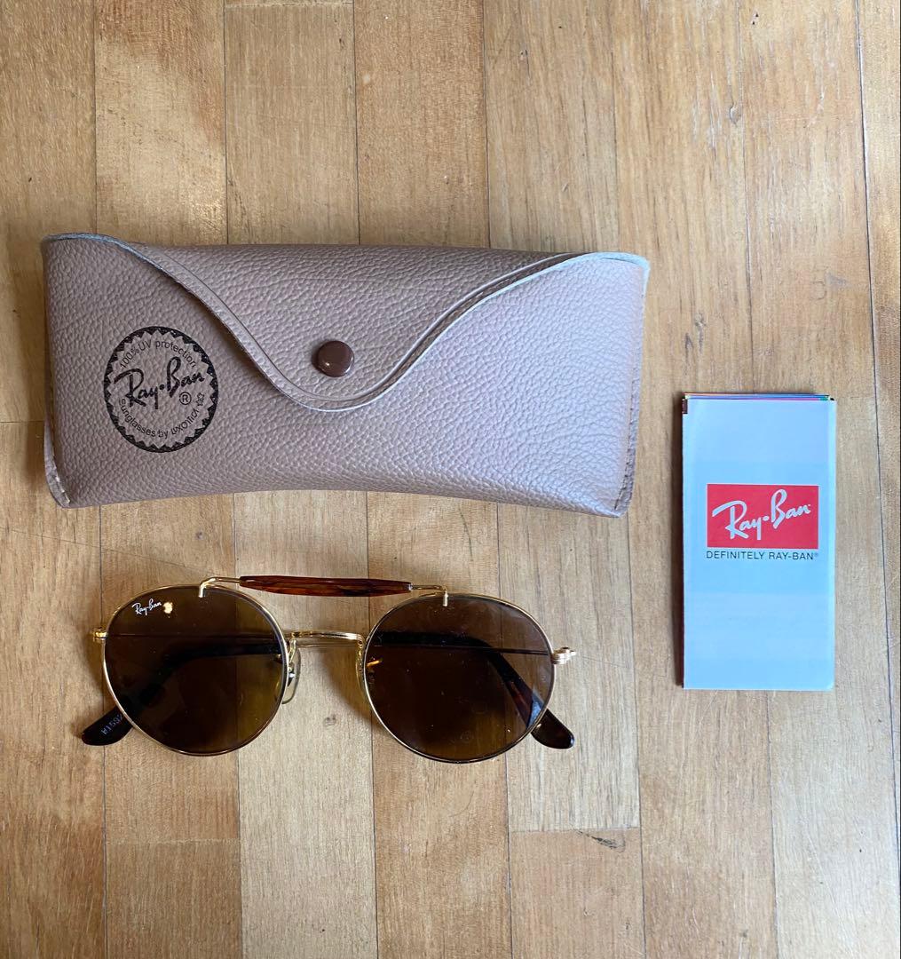 Ray-Ban ラウンド型サングラス ブラウンレンズ