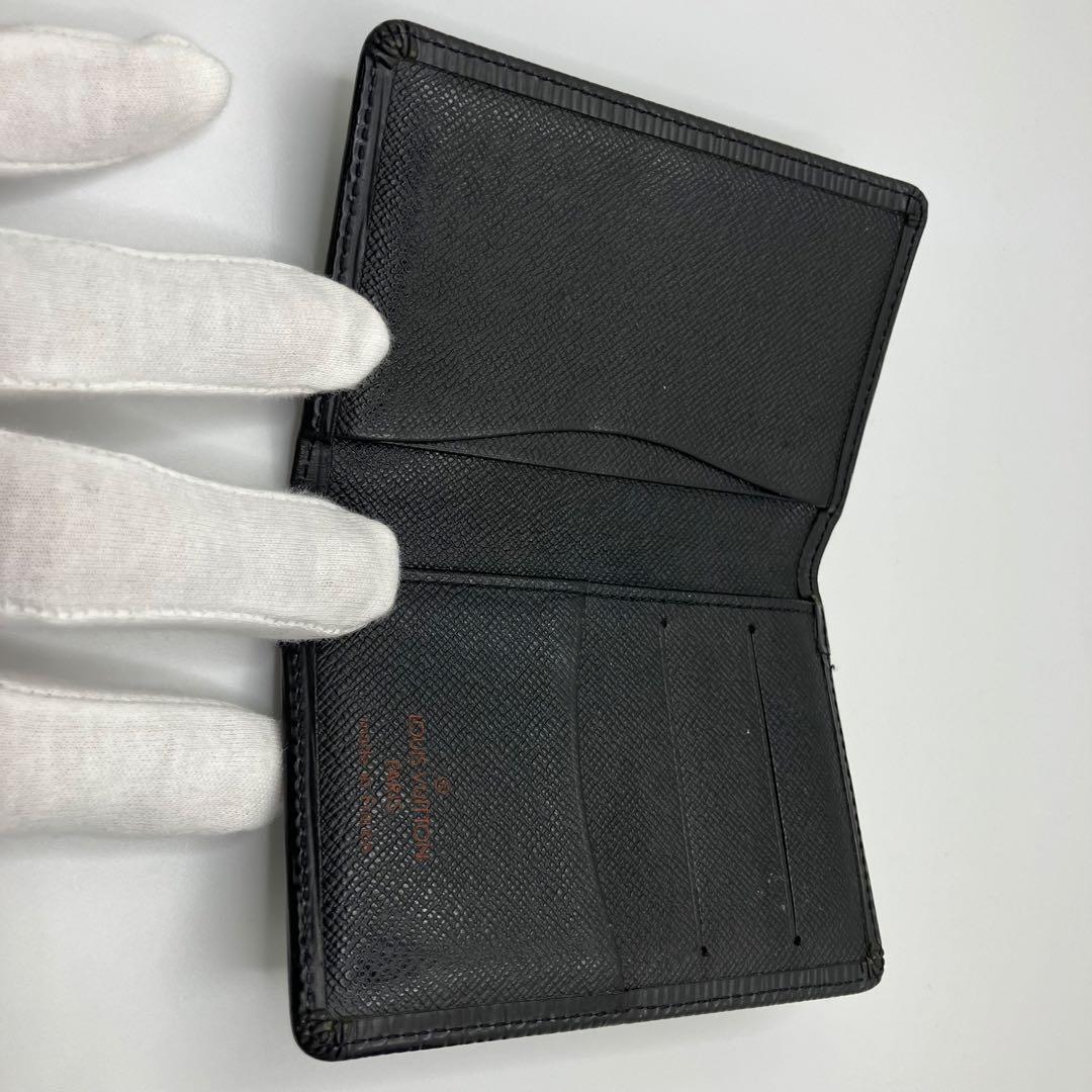LOUIS VUITTON 名刺入れ ブラック エピレザー