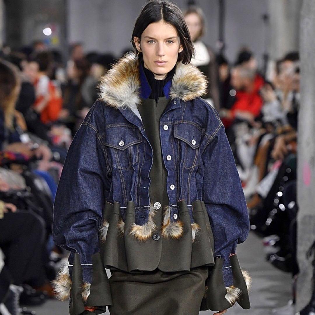 sacai ドッキング レイヤード デニムジャケット Gジャン ブルゾン