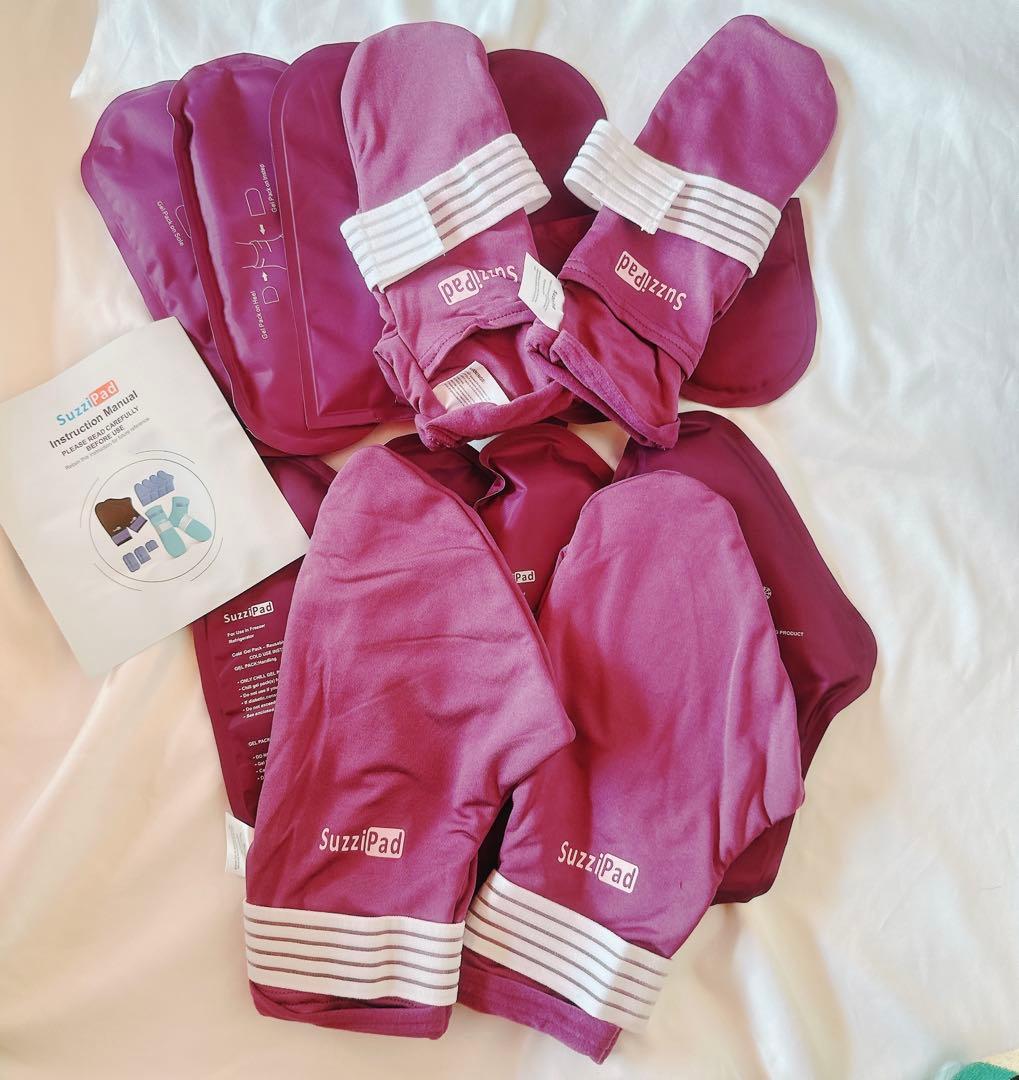 訳あり手足冷却セットSMサイズフローズングローブフローズンソックス濃紫